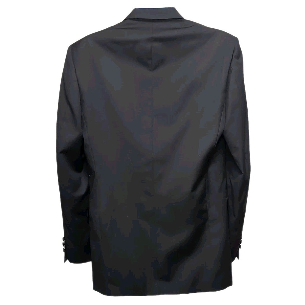 Jones New York Tuxedo Suit Mens 40L/33W (Est) Black Wool 2-Button Formal 2pc Tux - Picture 3 of 15